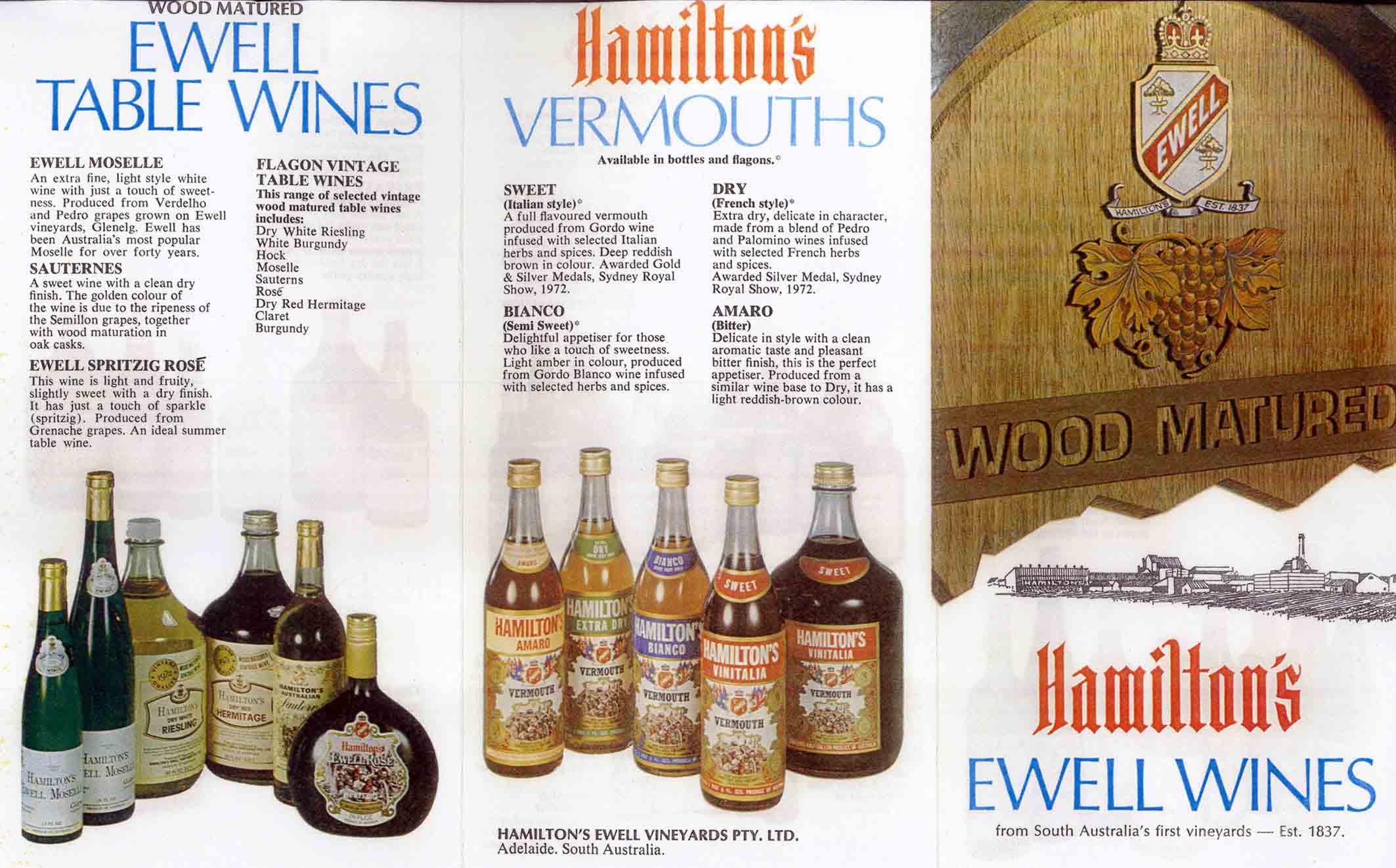 Hamiltons DL Brochure 1970s